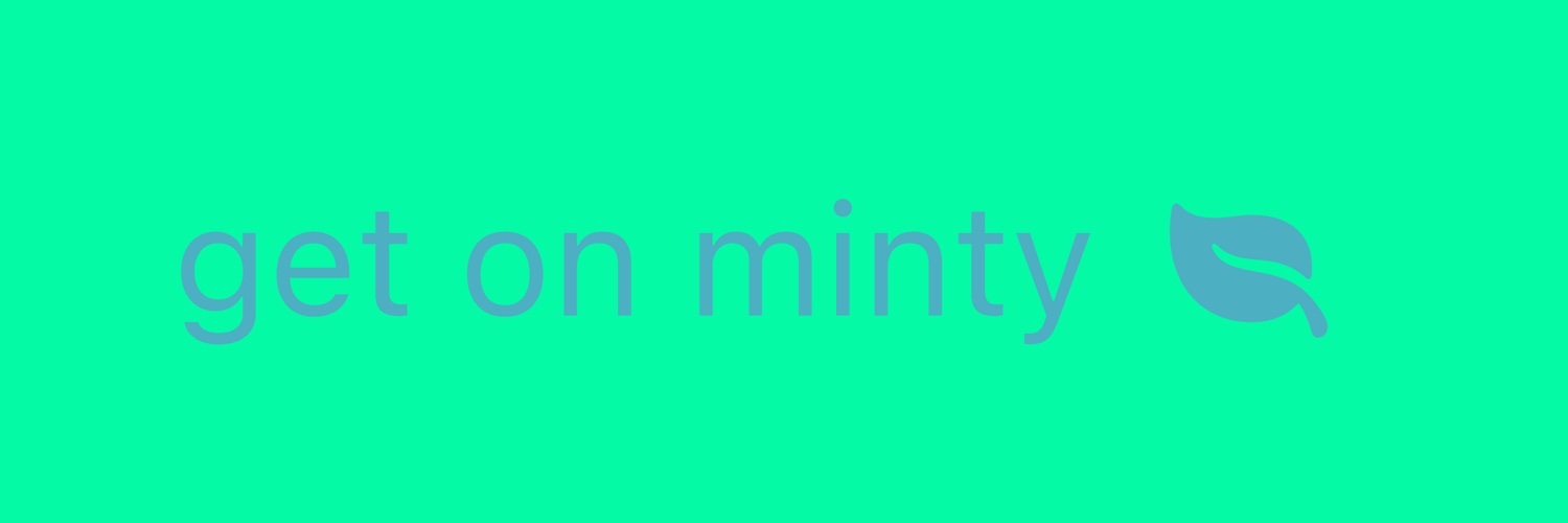 get on minty banner