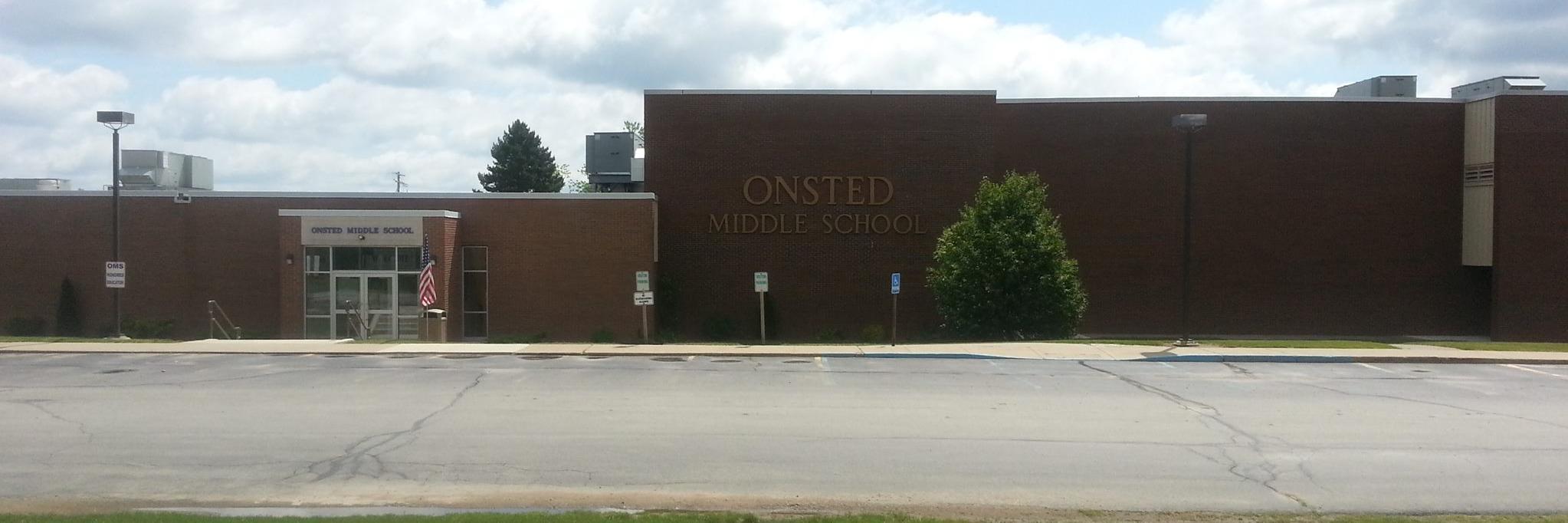 Onsted Middle School banner