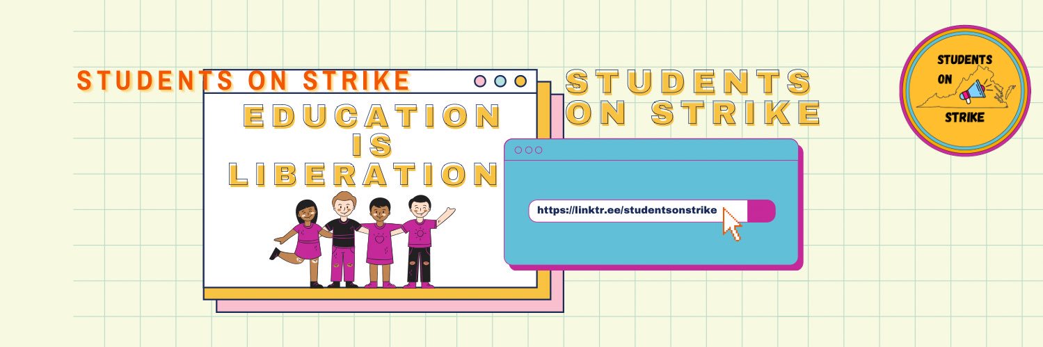 Students On Strike banner