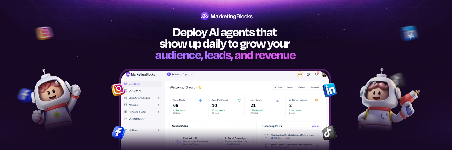 MarketingBlocks Artificial Intelligence Software banner