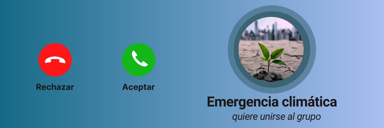 Emergencia climática banner