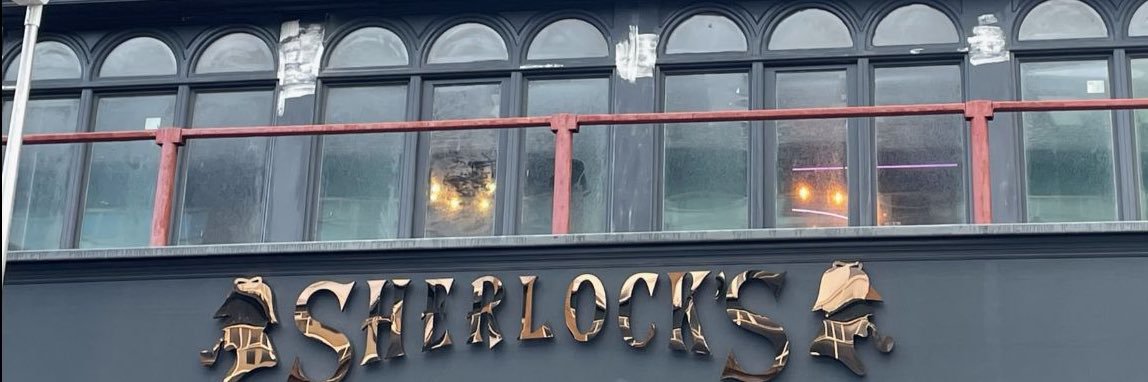 Sherlock’s Blackpool banner