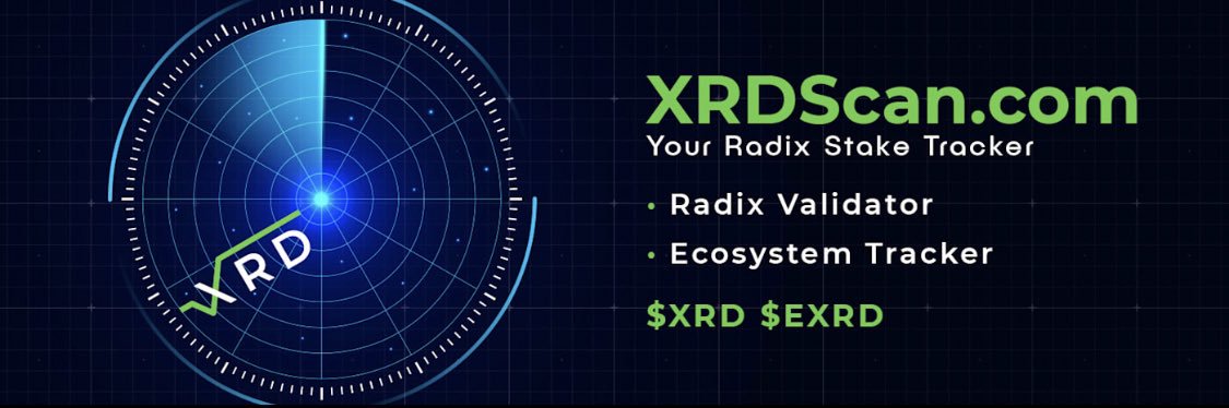 XRDScan.com - Stake and Track your Radix! banner