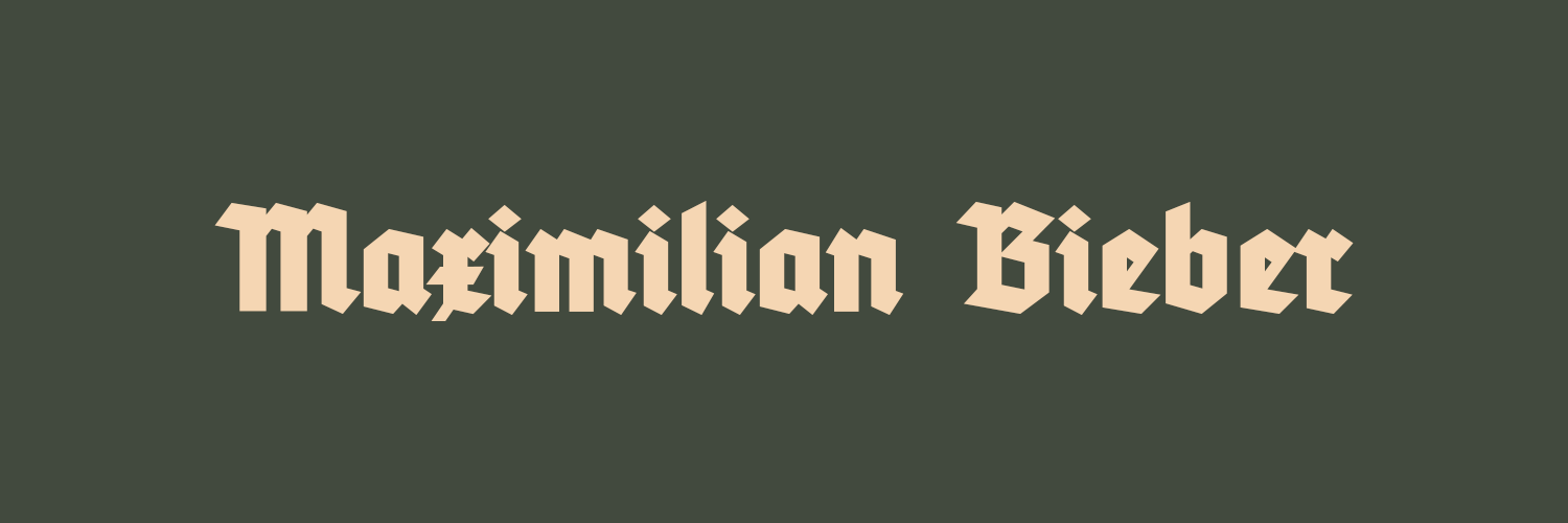 Maximilian Bieber's banner
