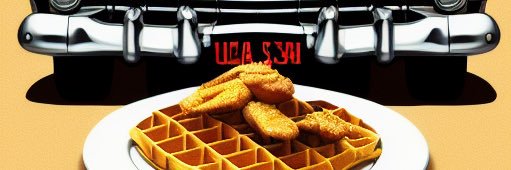 fried chicken & waffles banner