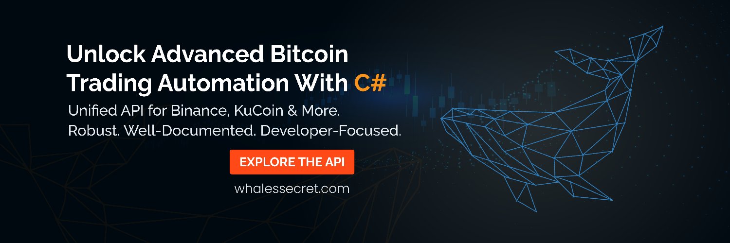 Whale's Secret - C# exchange API library banner