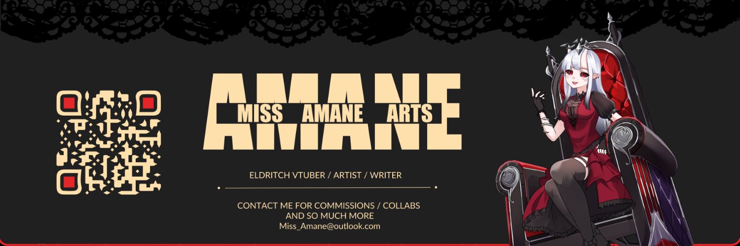 Miss Amane |🐍| ELDRITCH TRICKSTER VTUBER |'s banner