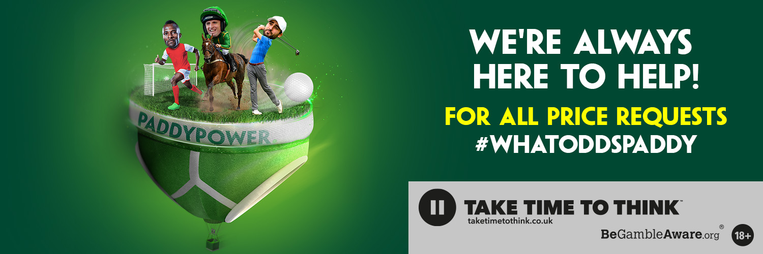 Ask Paddy Power banner
