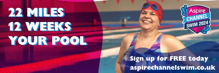 Aspire Channel Swim banner