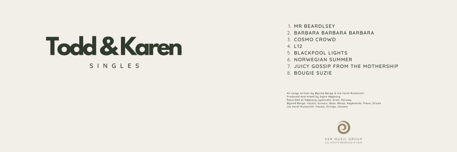 Todd & Karen 🇳🇴 🇮🇪 🇨🇭 🇩🇰 #INDIEPOP!'s banner