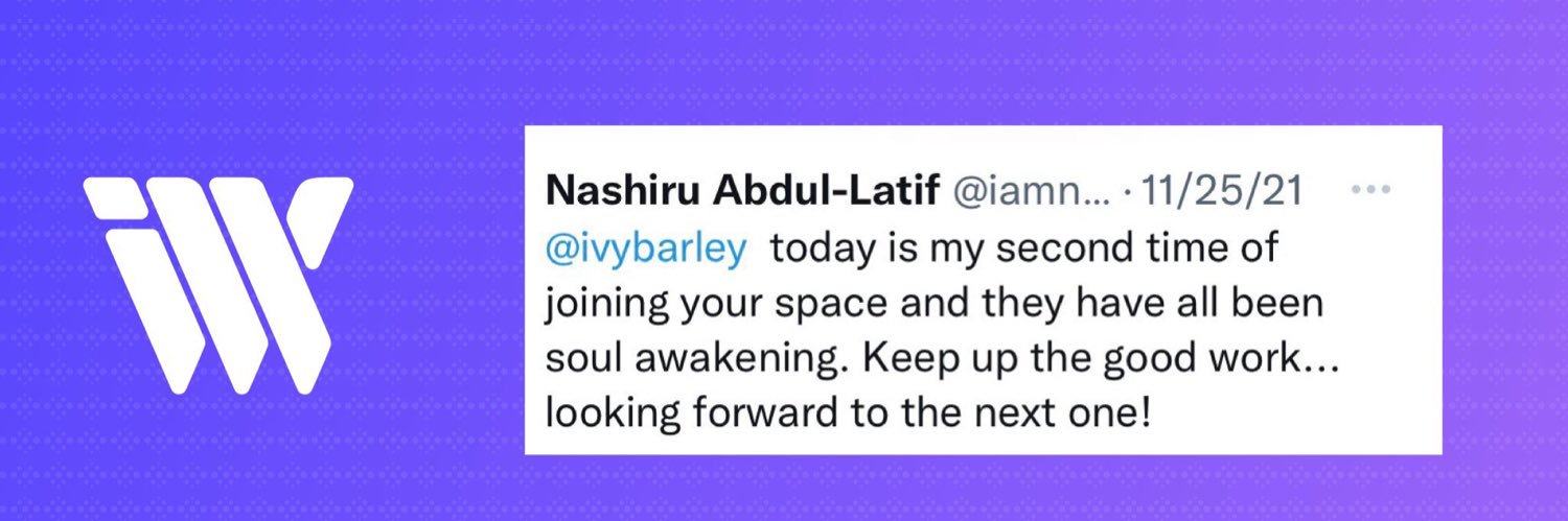 #SpaceswithIvy banner