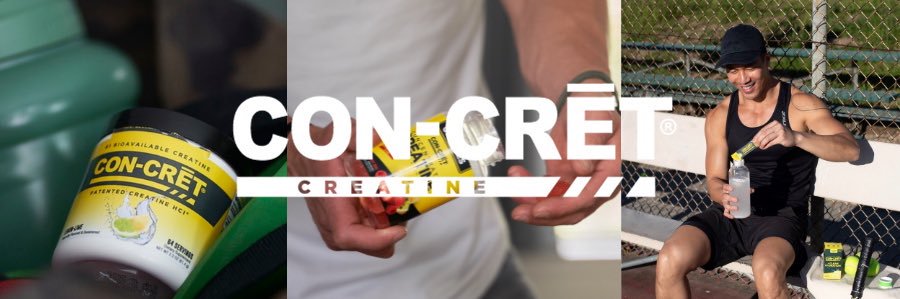 CON-CRĒT Creatine banner