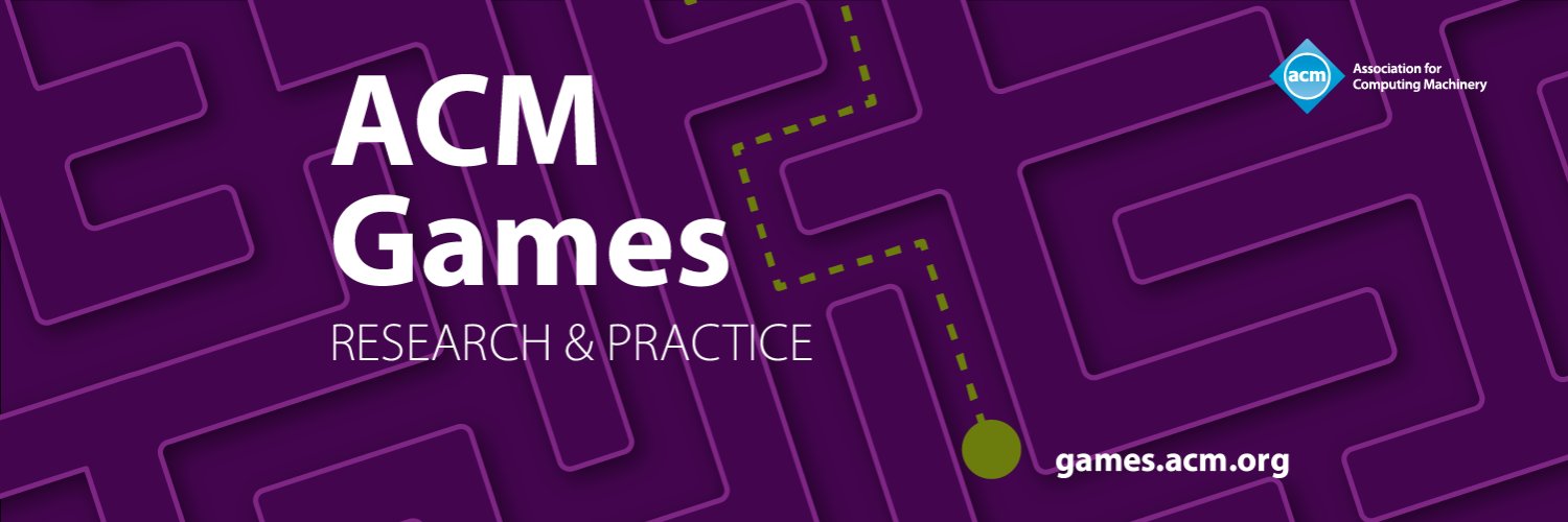 ACM Games: Research and Practice banner