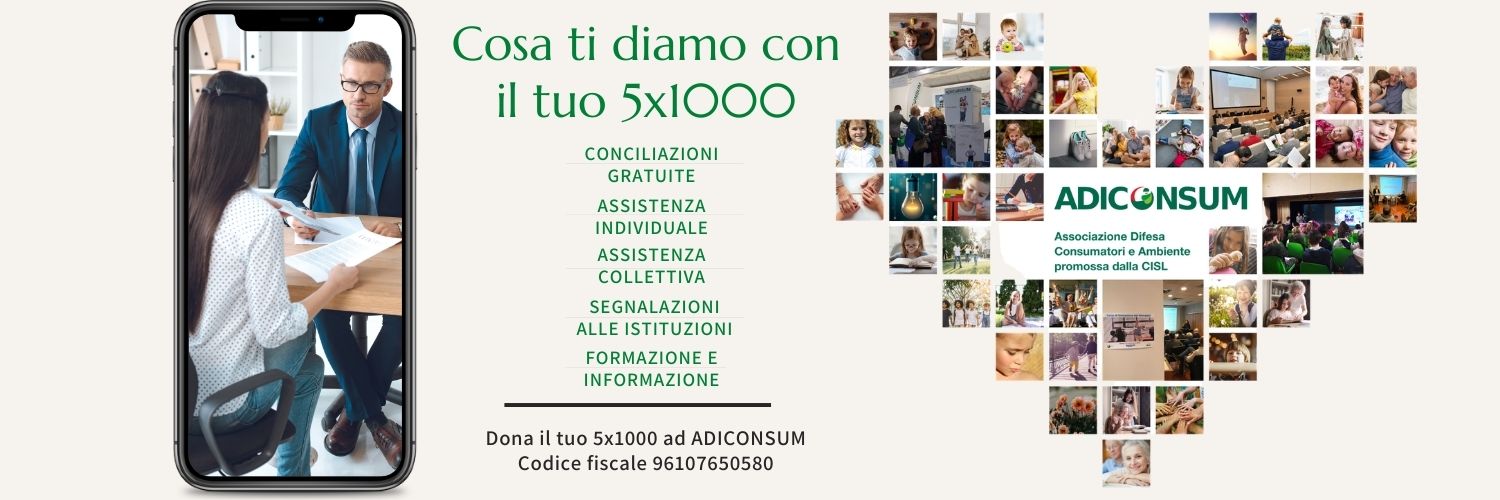 ADICONSUM NAZIONALE banner