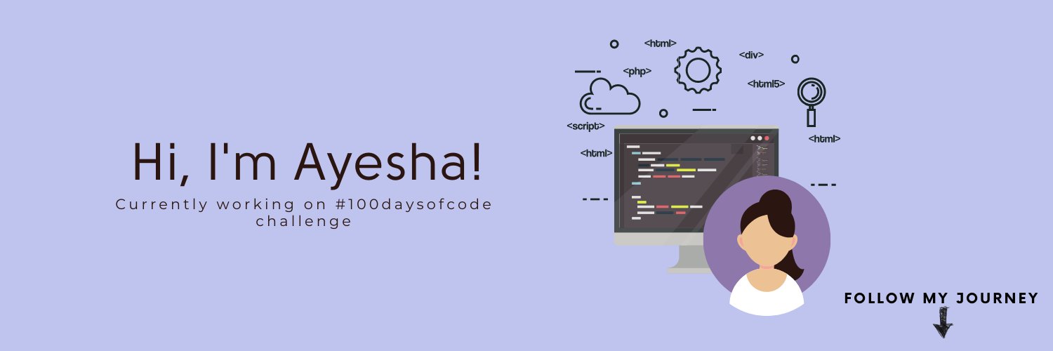 ayeshacodes's profile banner image