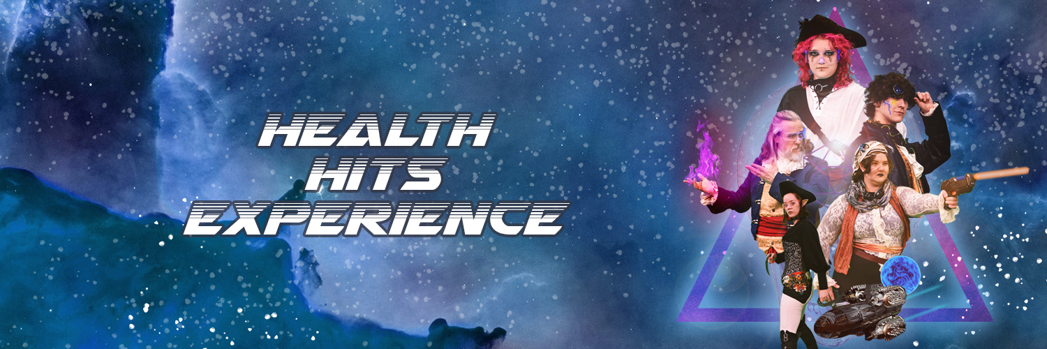 Health, Hits, Experience banner