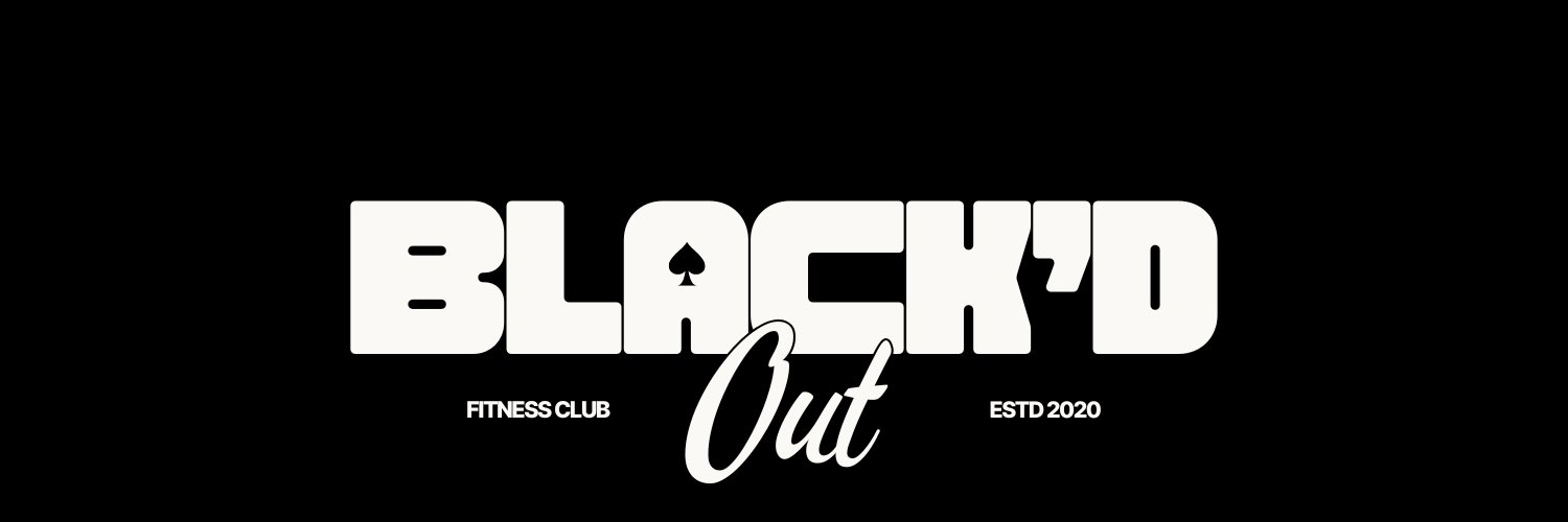 BLACK'D OUT Fitness Club banner