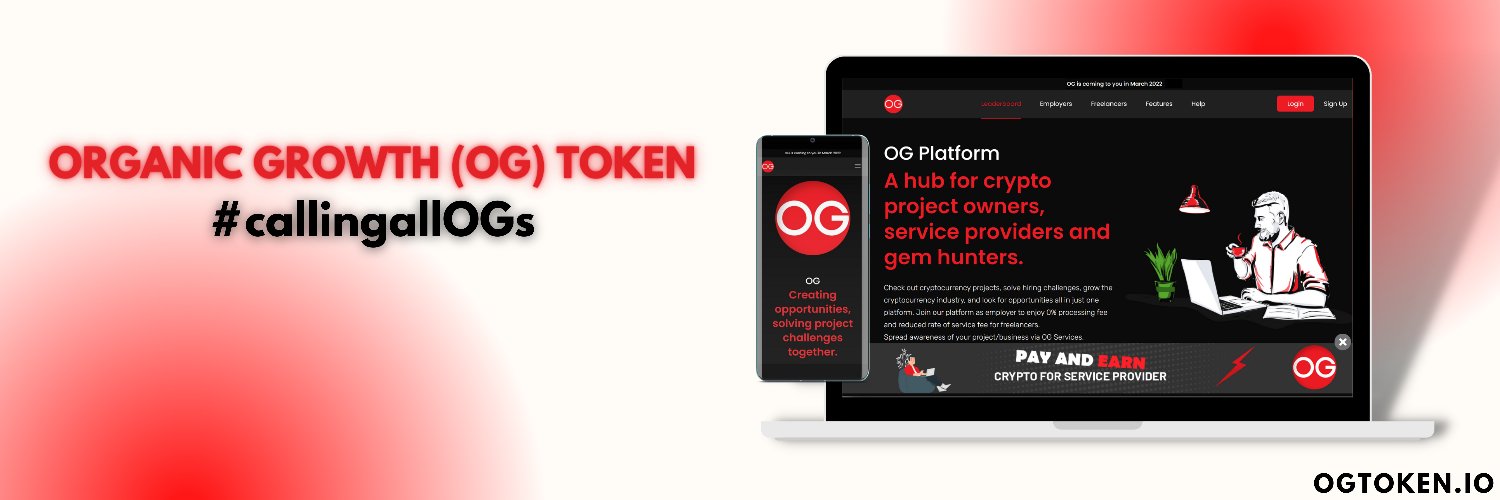 Organic Growth (OG) Token banner