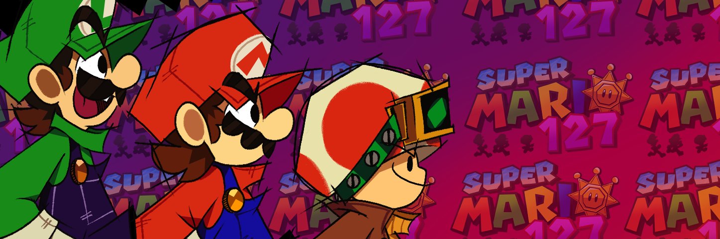 Super Mario 127 (Mostly on 🦋) banner