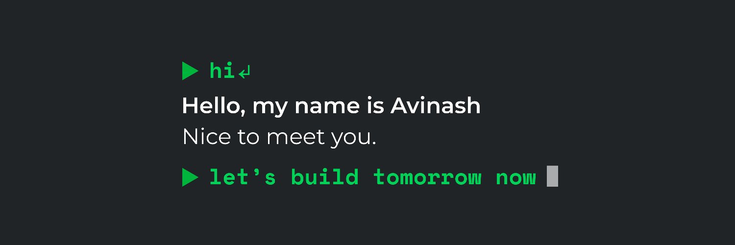 avinashkas's profile banner image