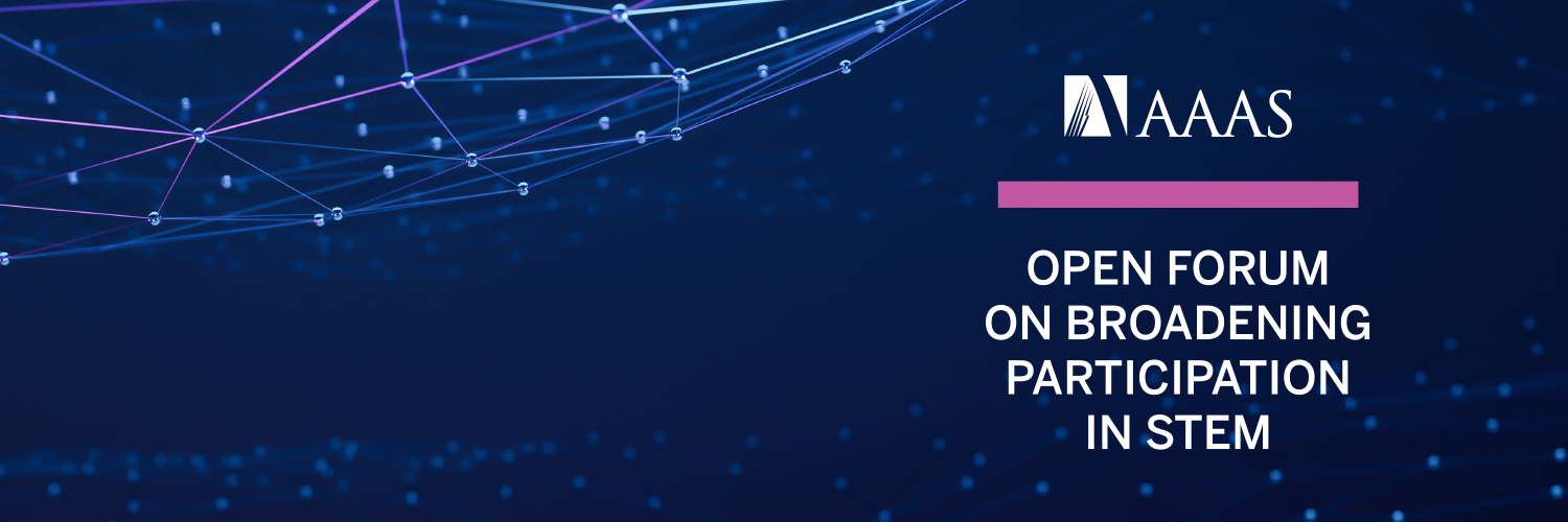 Open Forum on Broadening Participation in STEM banner