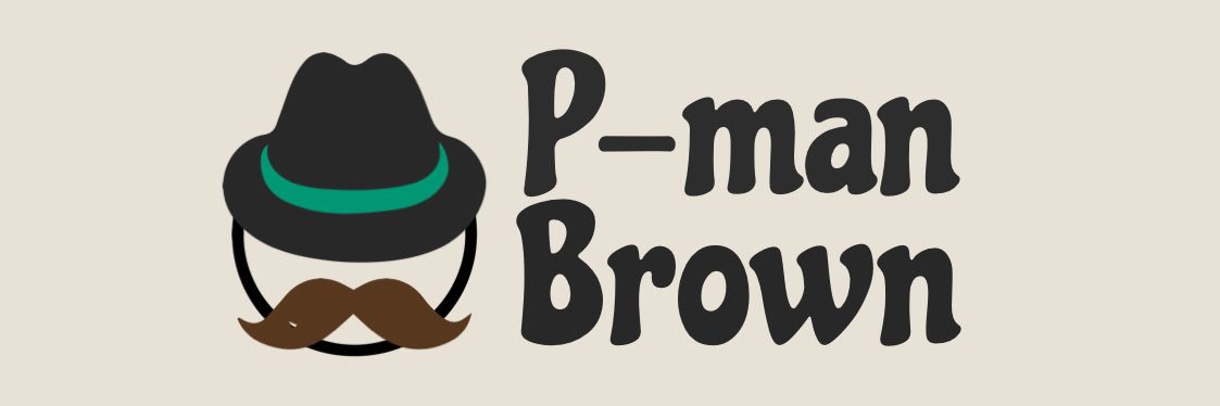 P-man Brown banner