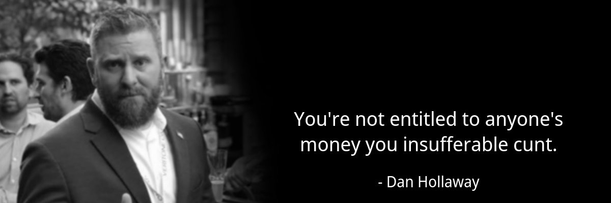 Dan Hollaway's banner
