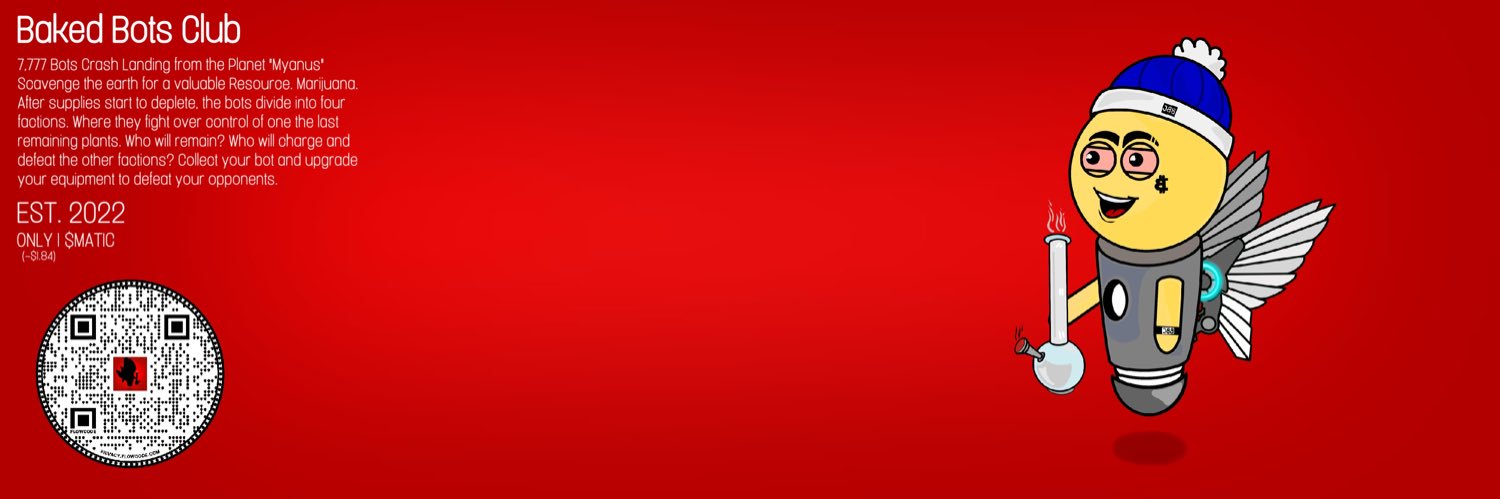 BakedBotsClub MINT LIVE: 1 MATIC banner