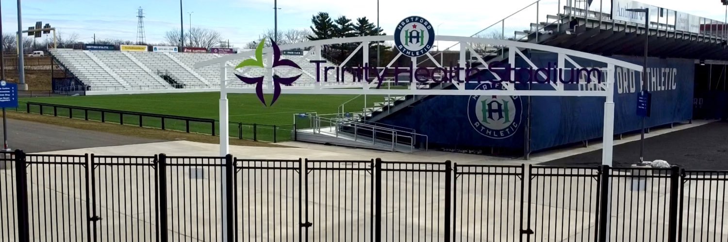 Trinity Health Stadium banner