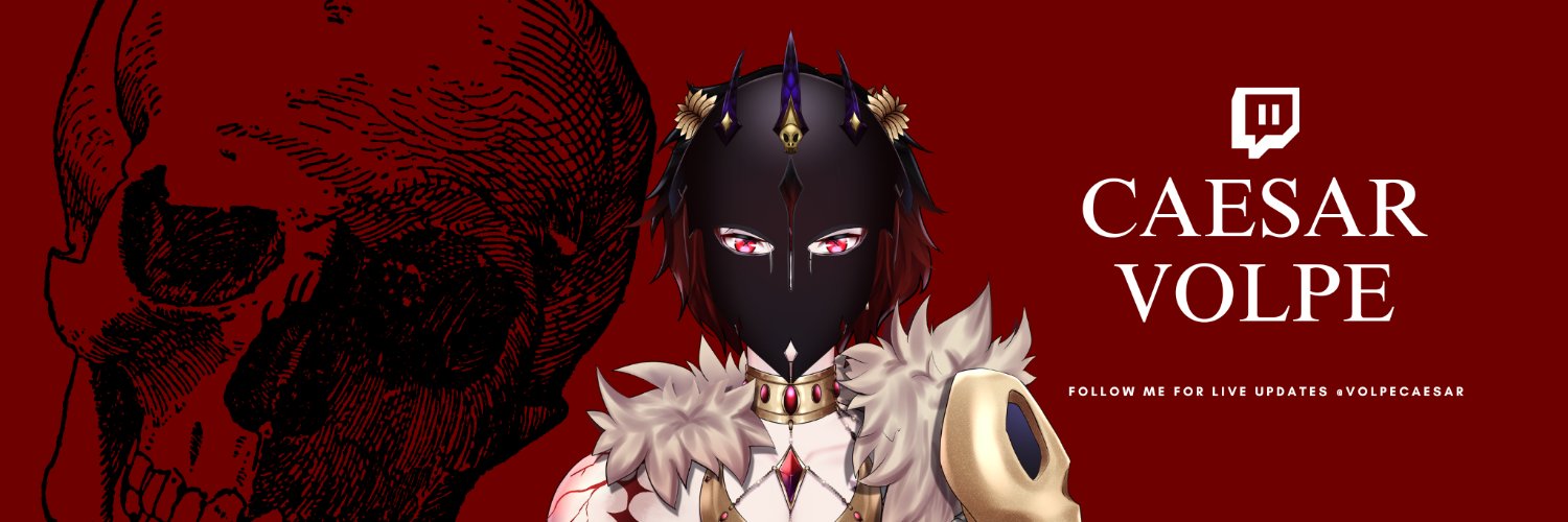 Caesar Volpe 💀 Demigod Vtuber banner