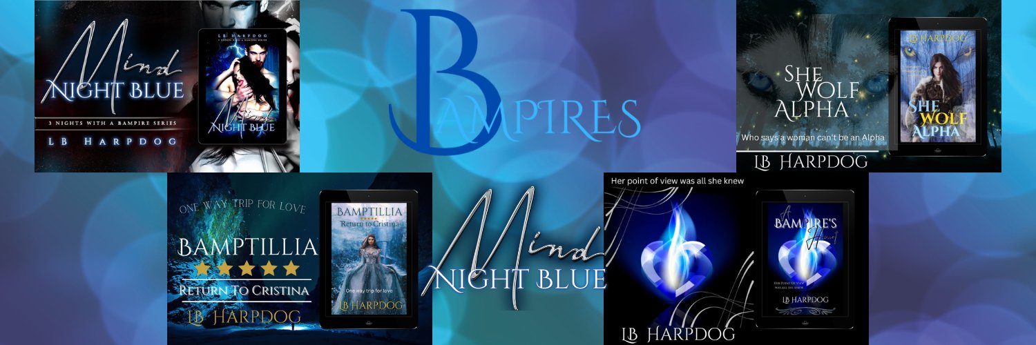 LB Harpdog Paranormal Romance Writer banner
