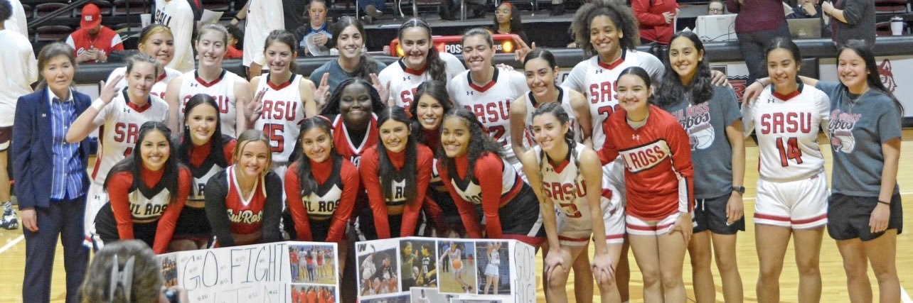 Sul Ross Cheer banner