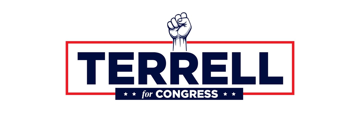 Terrell for Congress banner