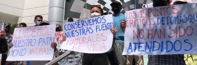Colectivo luchando por las Quebradas's banner
