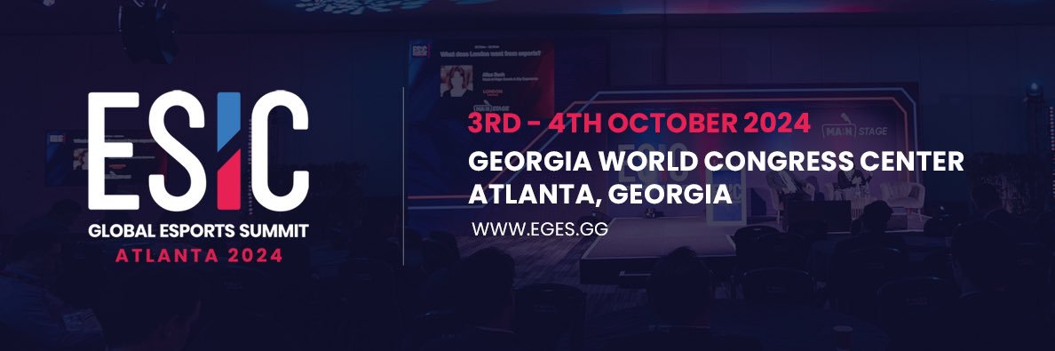 ESIC Global Esports Summit: ATLANTA 2024 banner