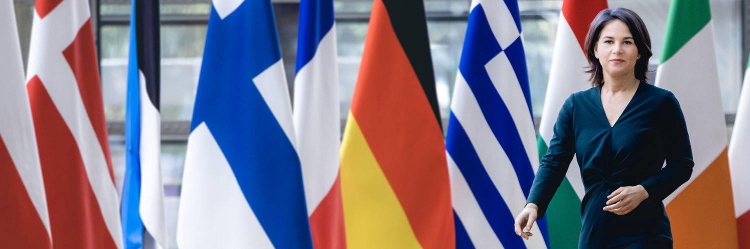 Annalena Baerbock's banner