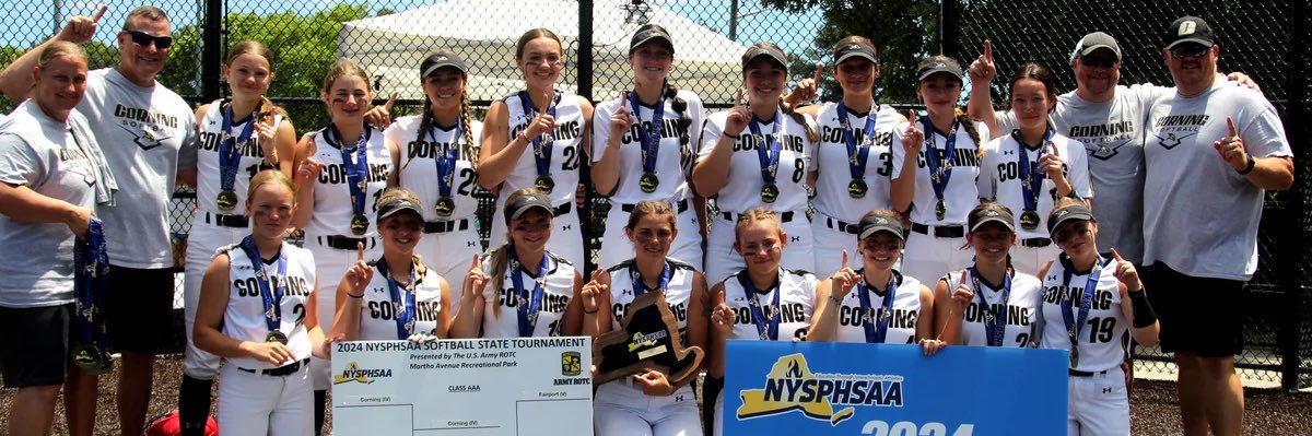 Corning Hawks Softball banner