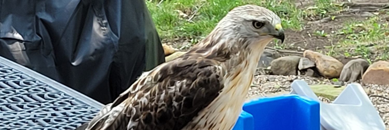 Geoff with a G banner