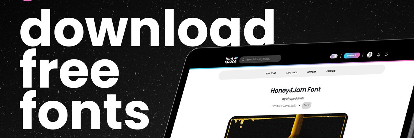 FontSpace's profile banner image