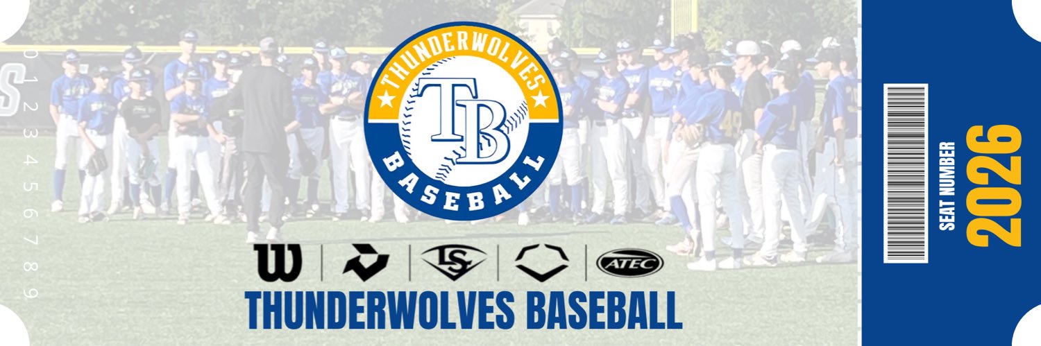 Thunderwolves Baseball banner