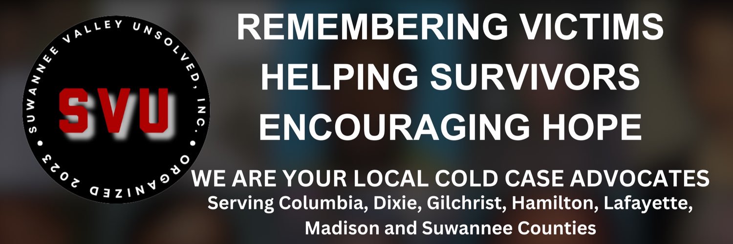 Suwannee Valley Unsolved, Inc. banner