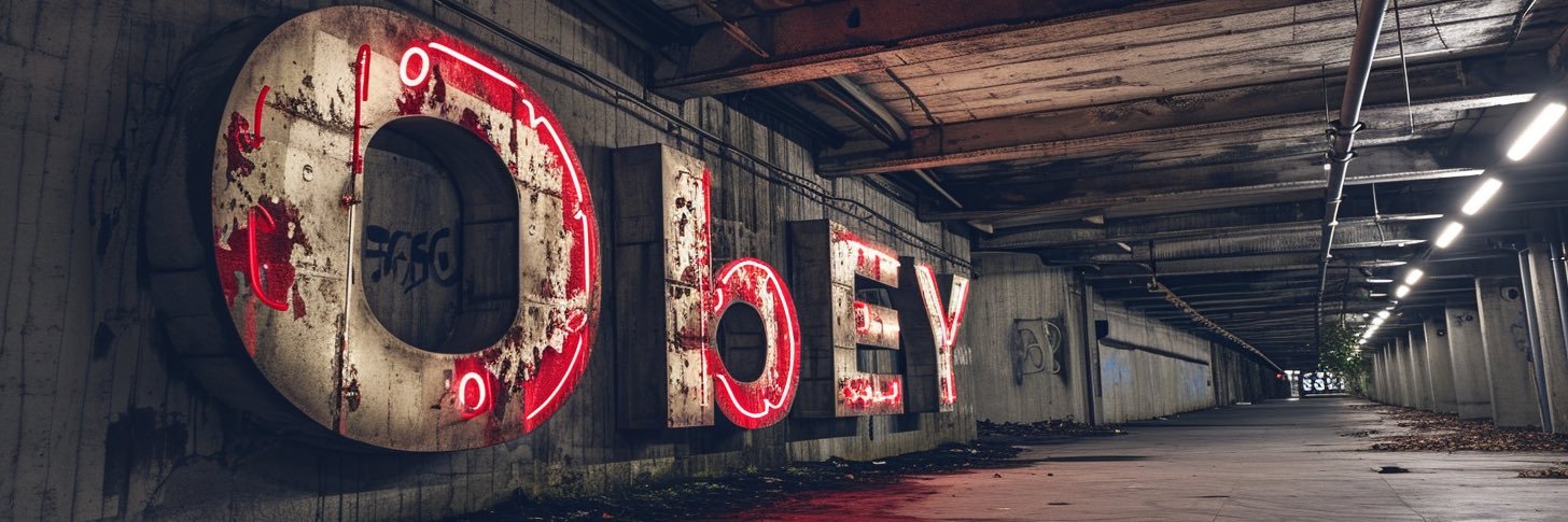 Obey banner