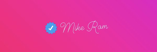 MikeRom100 Profile Banner