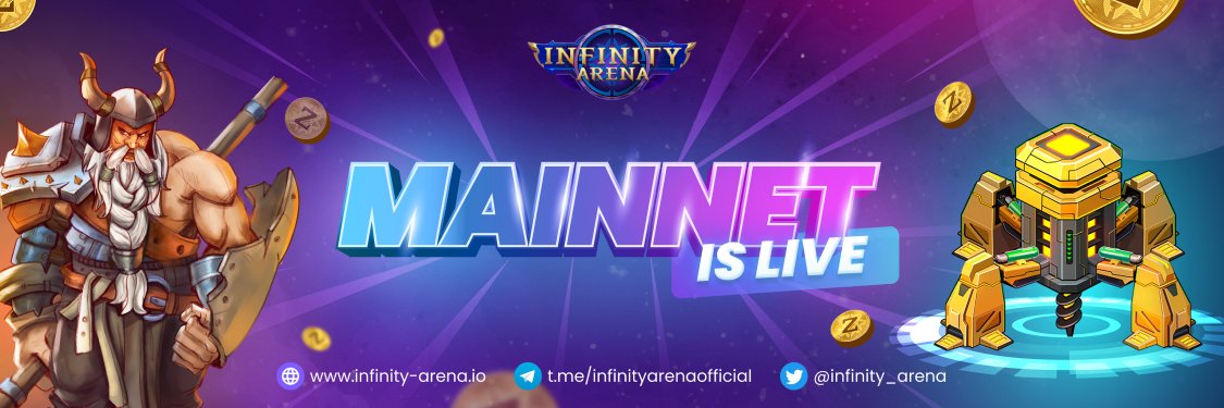 Infinity Arena Game | MAINNET IS LIVE banner