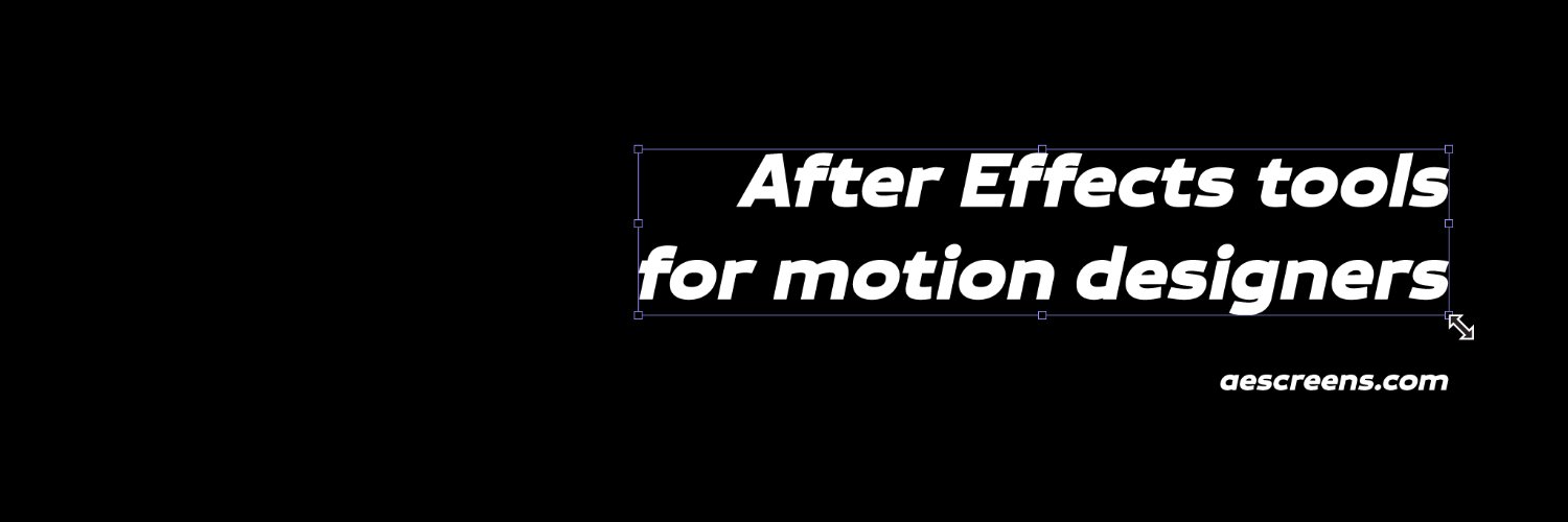 AE Screens banner