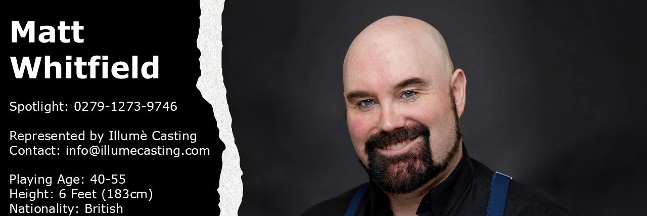 Matt Whitfield Actor banner