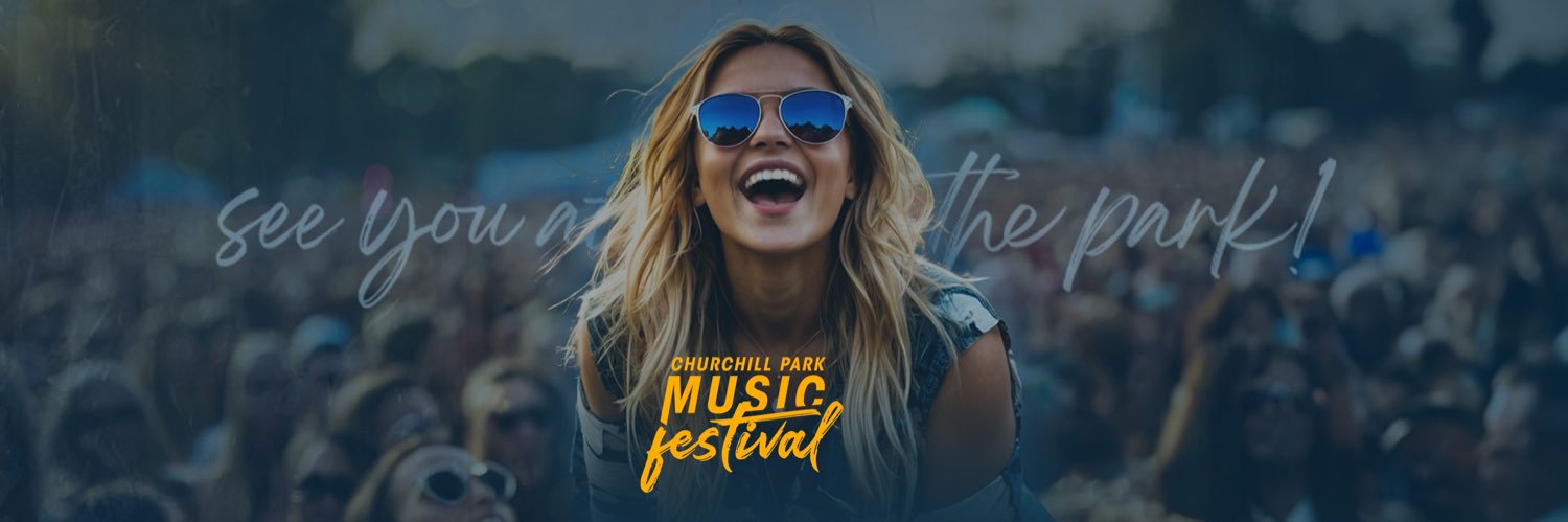 Churchill Park Music Festival banner