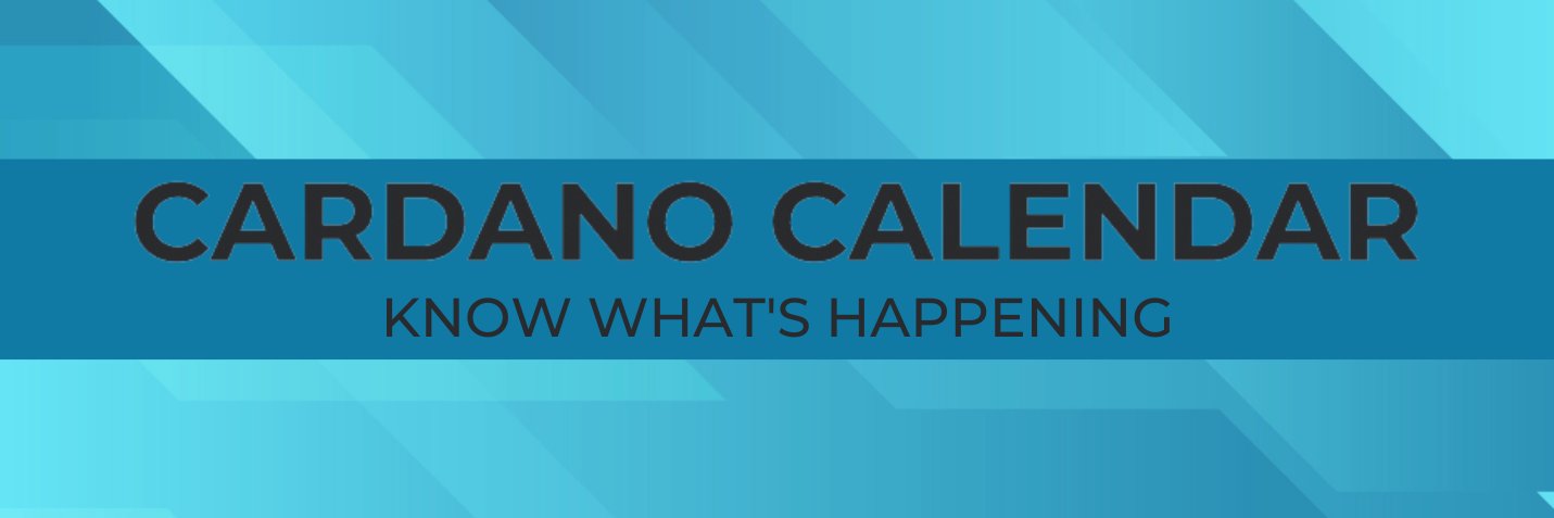Cardano Calendar banner