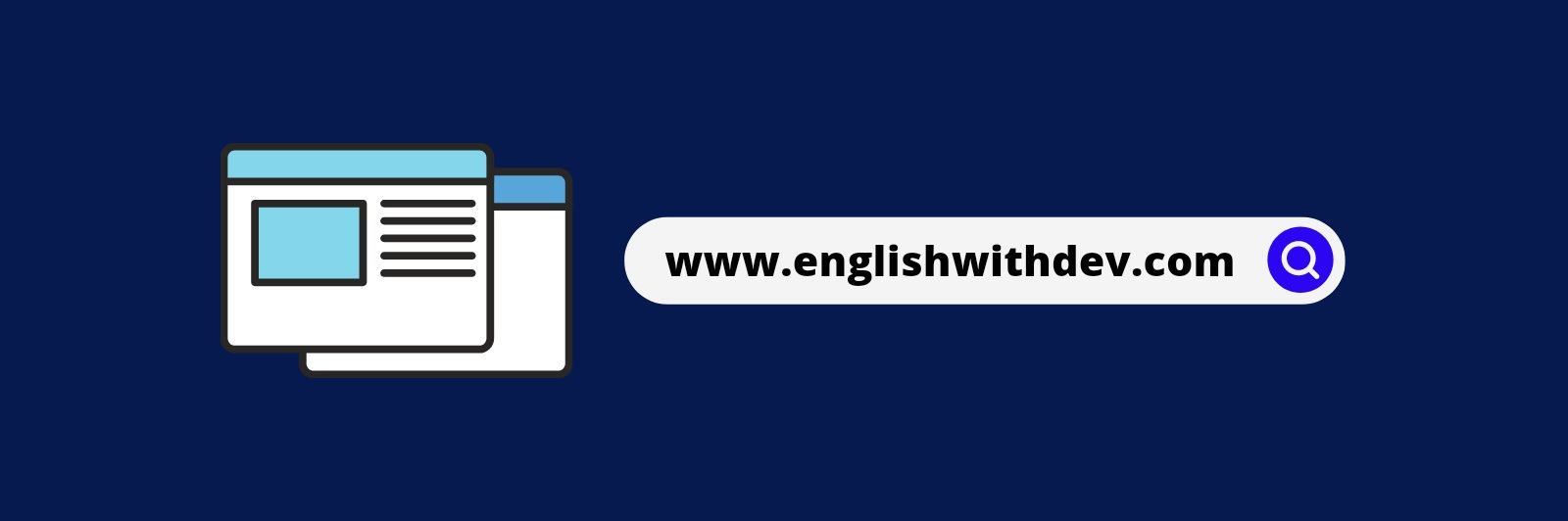 English with Dev banner