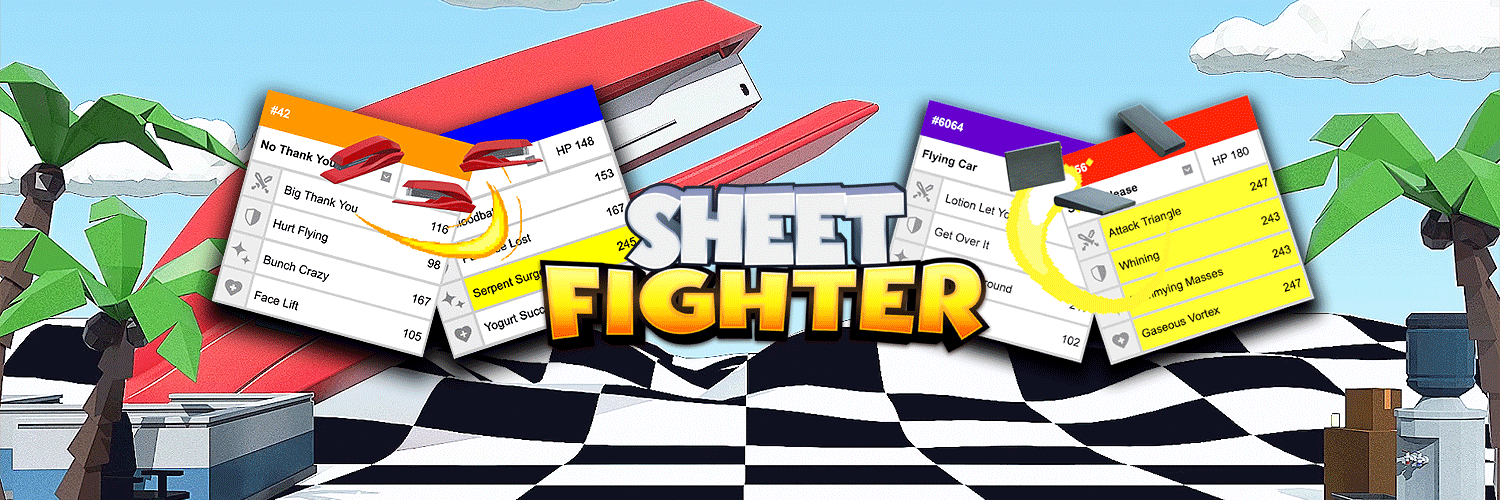 Sheet Fighter (ChatGPT Generated Fighters) banner
